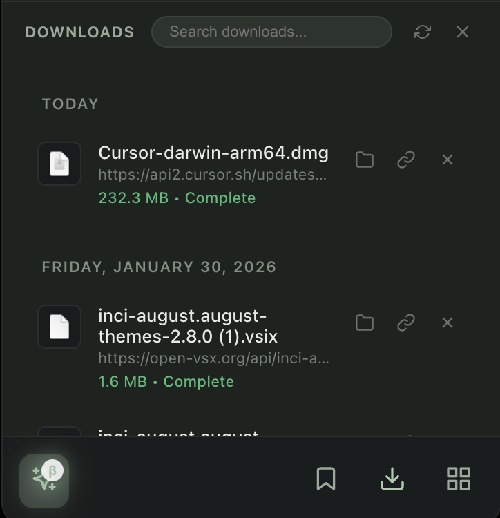 Downloads Manager