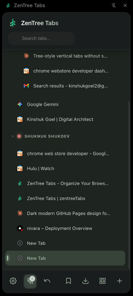 ZenTree Tabs Extension